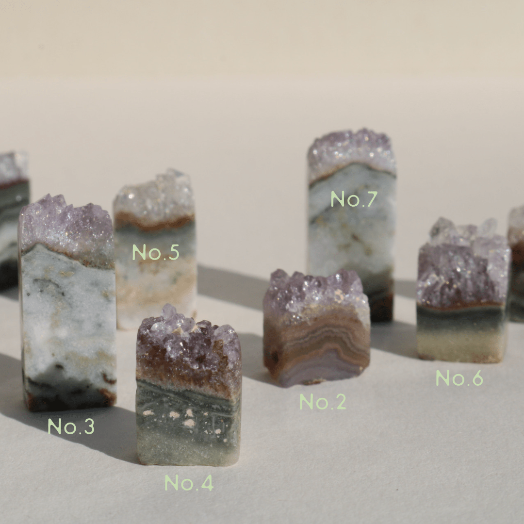 DRUZY AMETHYST SLICE Vibe Necklaces No.3