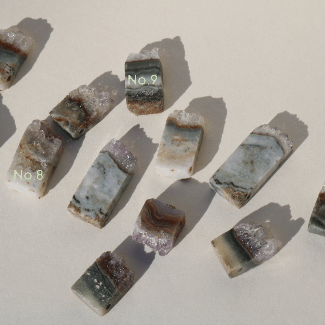 DRUZY AMETHYST SLICE Vibe Necklaces No.8