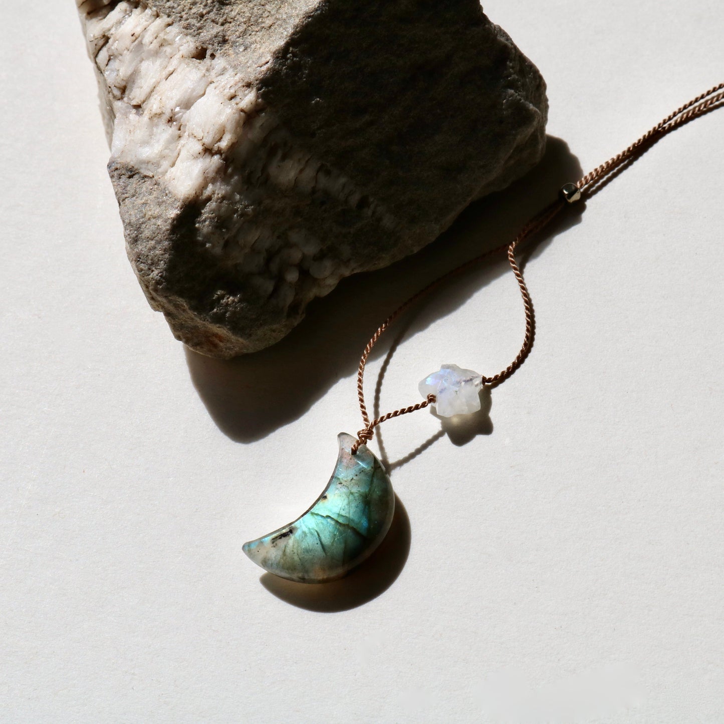 LABRADORITE MOON Vibe Necklaces