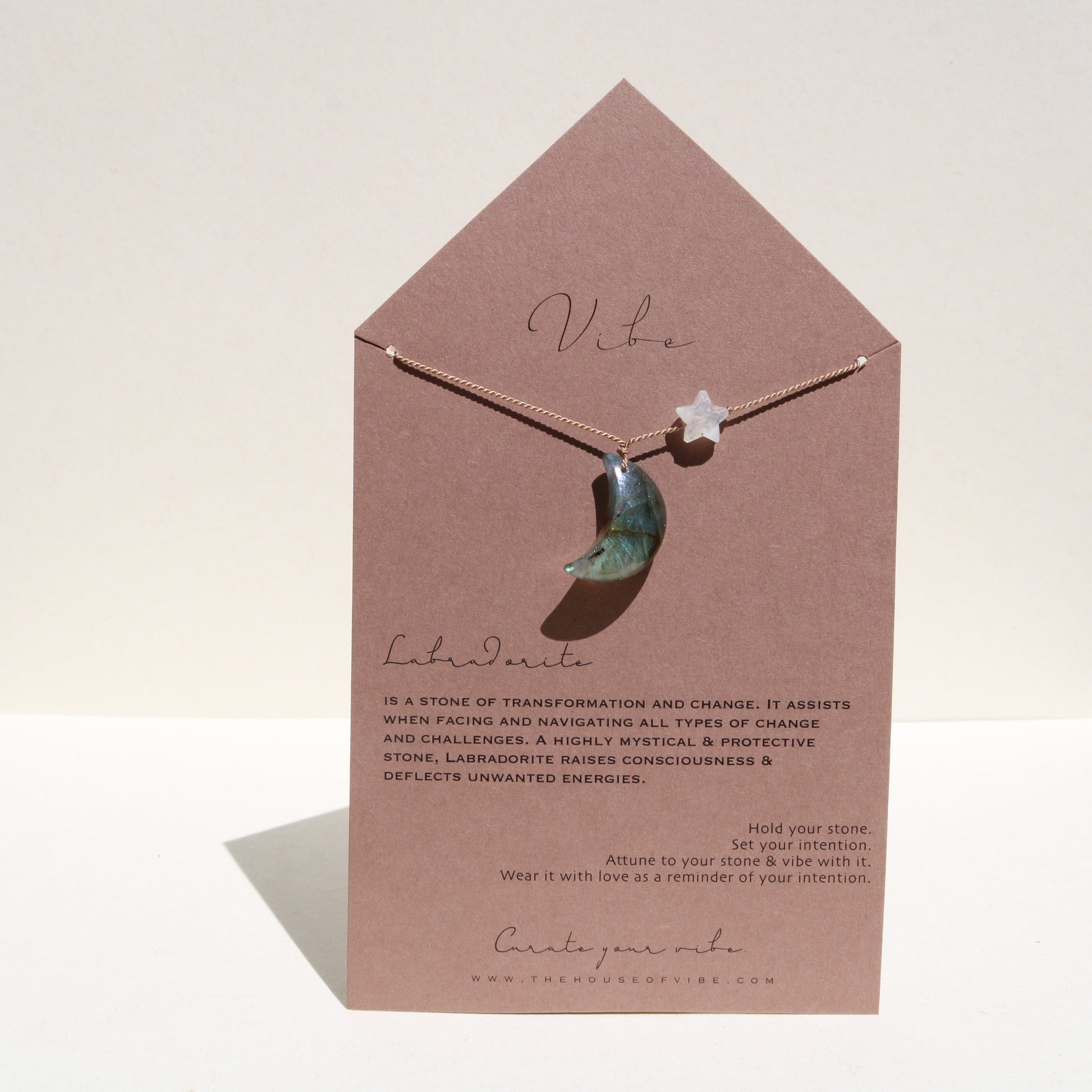LABRADORITE MOON Vibe Necklaces