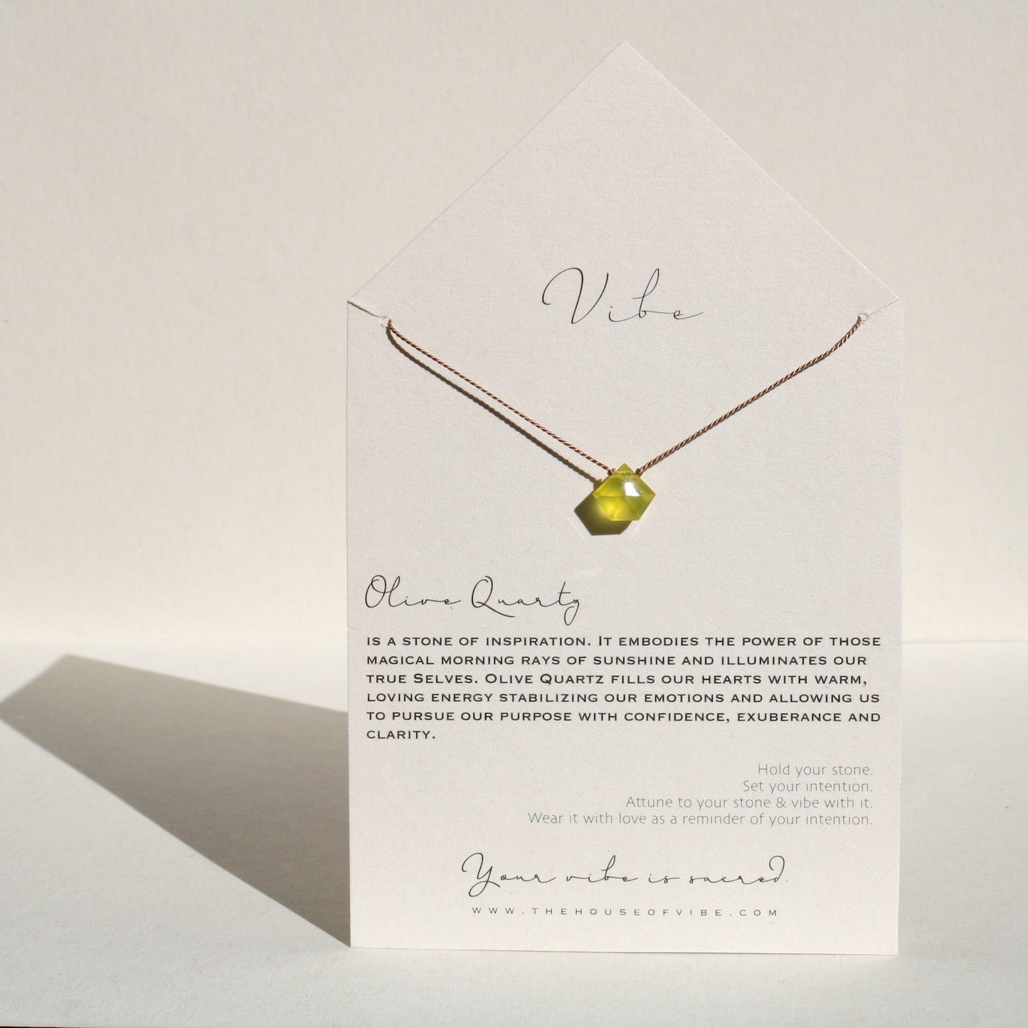 OLIVE QUARTZ Vibe Necklaces
