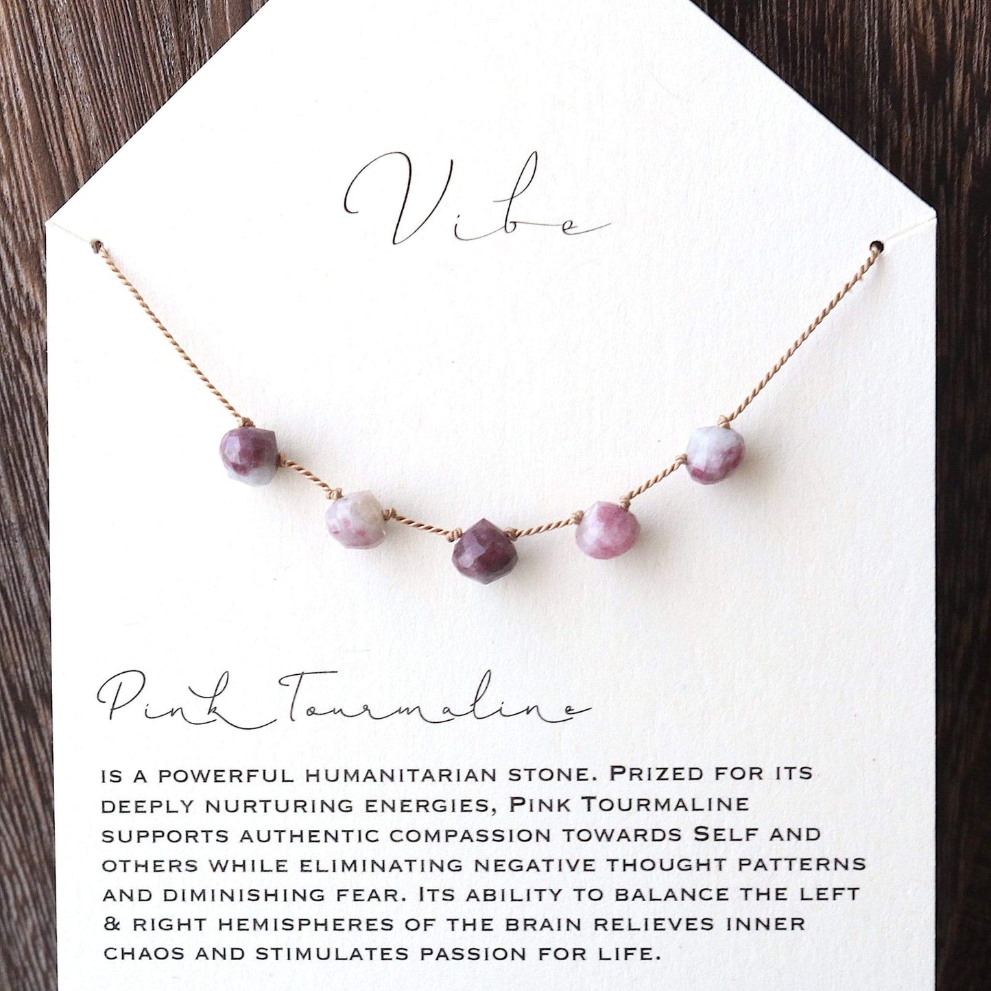 PINK TOURMALINE Vibe Necklaces