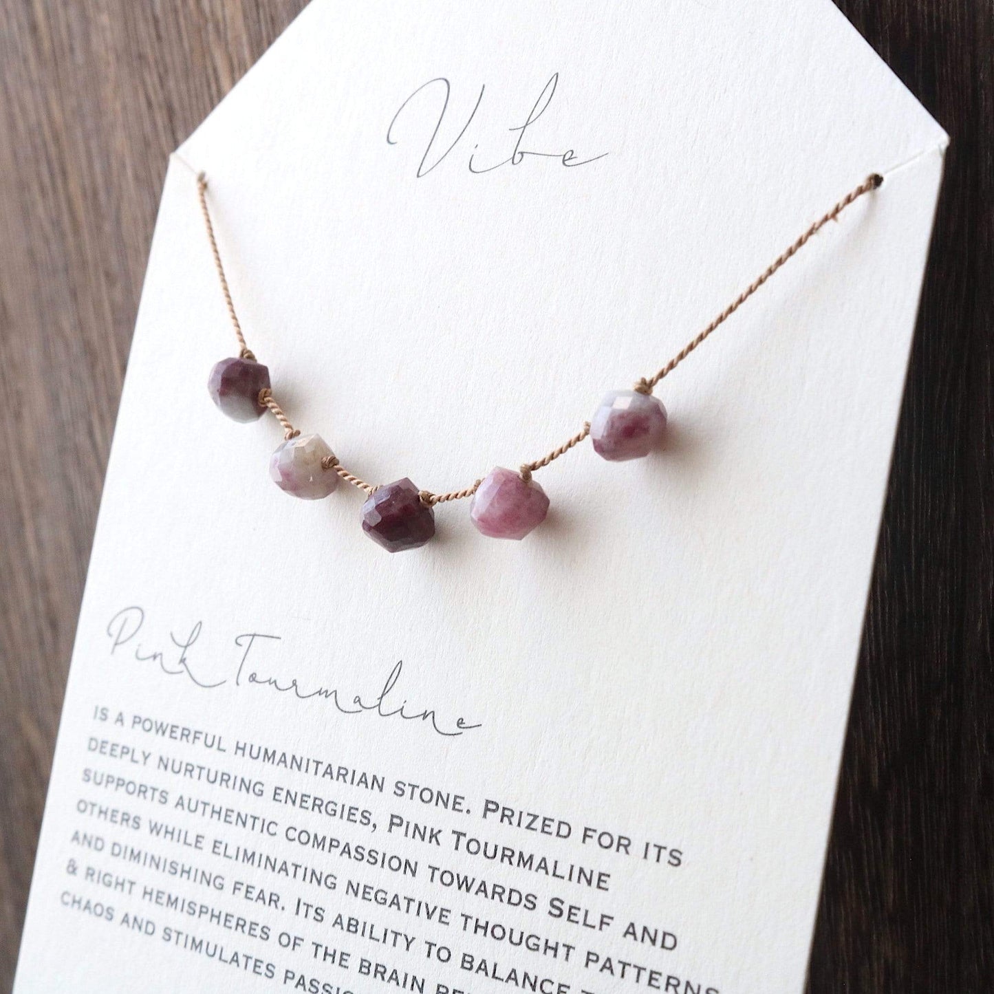PINK TOURMALINE Vibe Necklaces