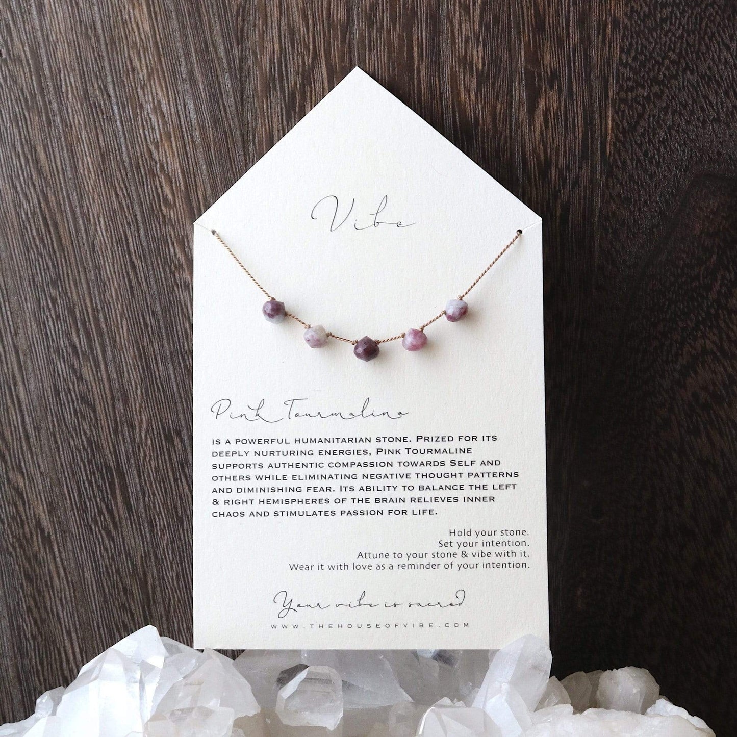PINK TOURMALINE Vibe Necklaces