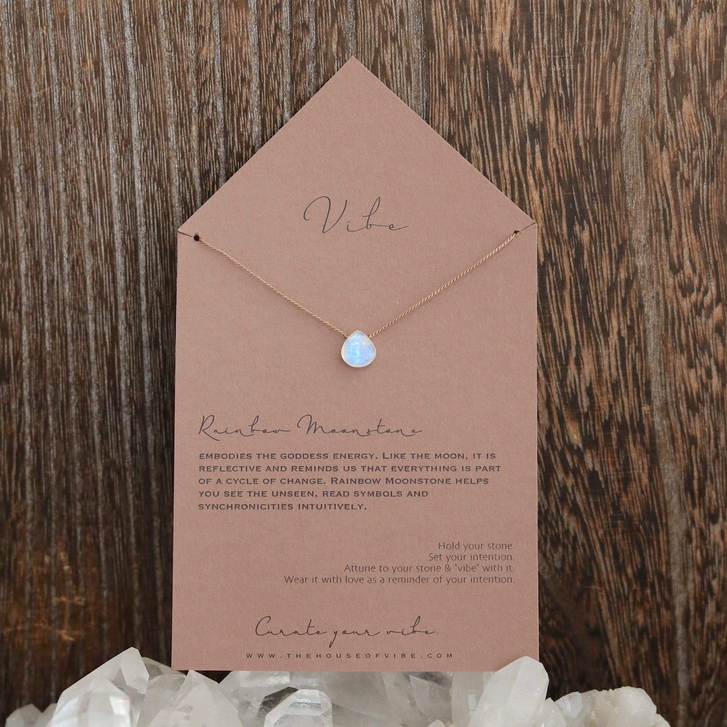 RAINBOW MOONSTONE Vibe Necklace