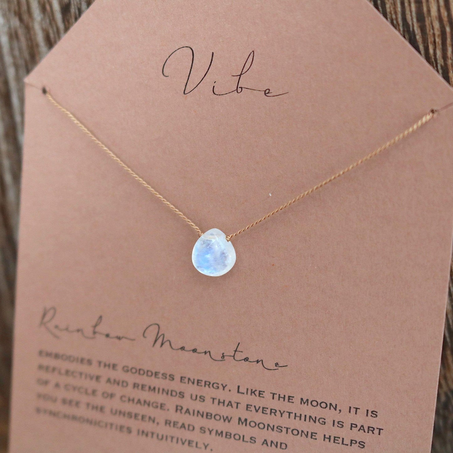 RAINBOW MOONSTONE Vibe Necklace