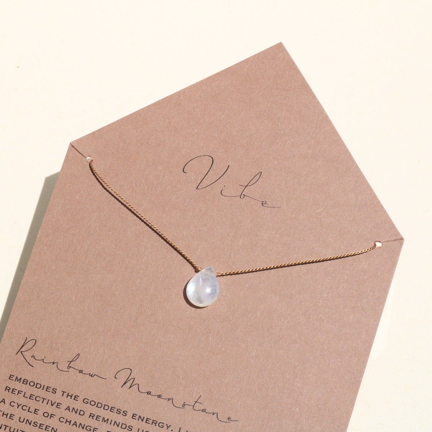 RAINBOW MOONSTONE Vibe Necklaces