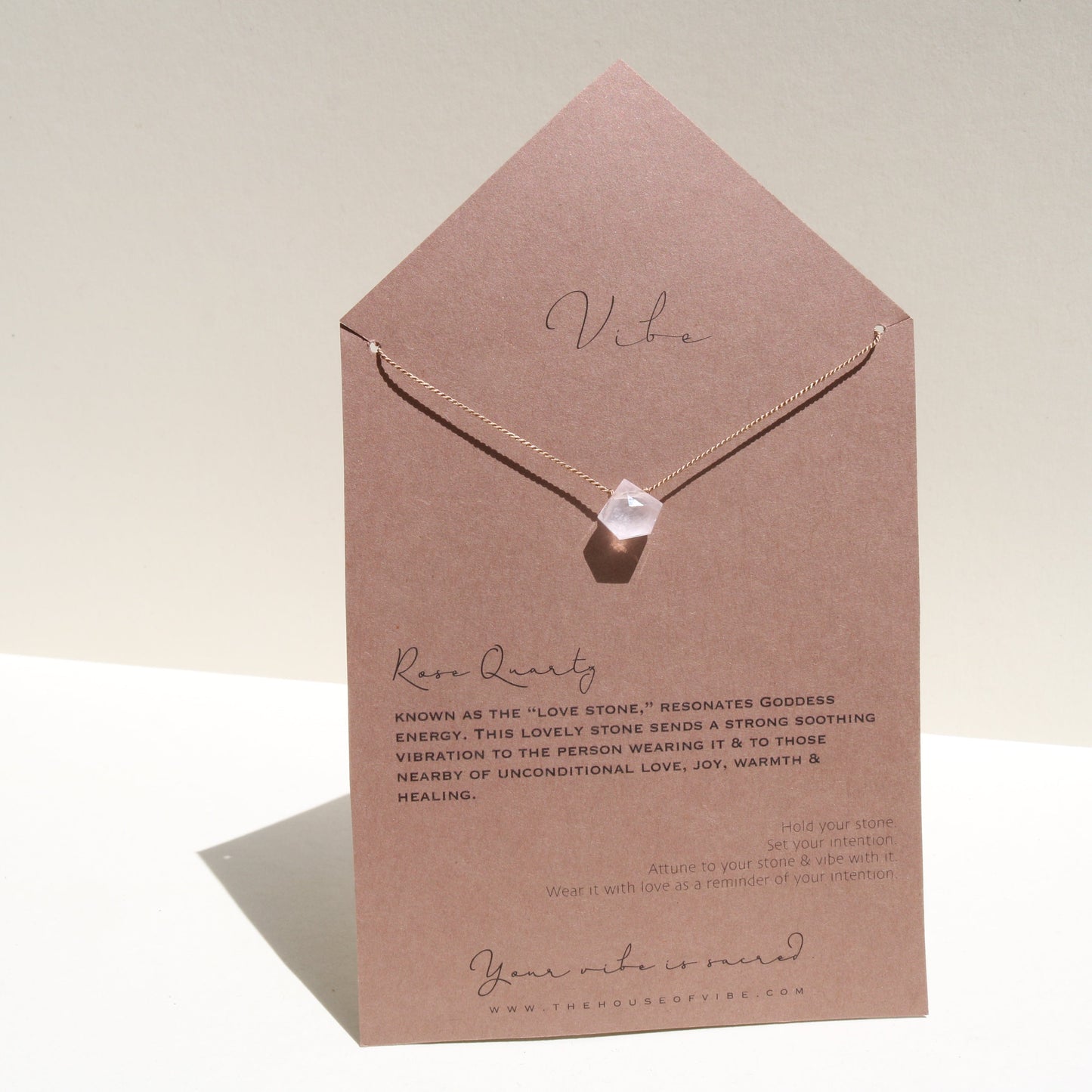 ROSE QUARTZ Vibe Necklaces