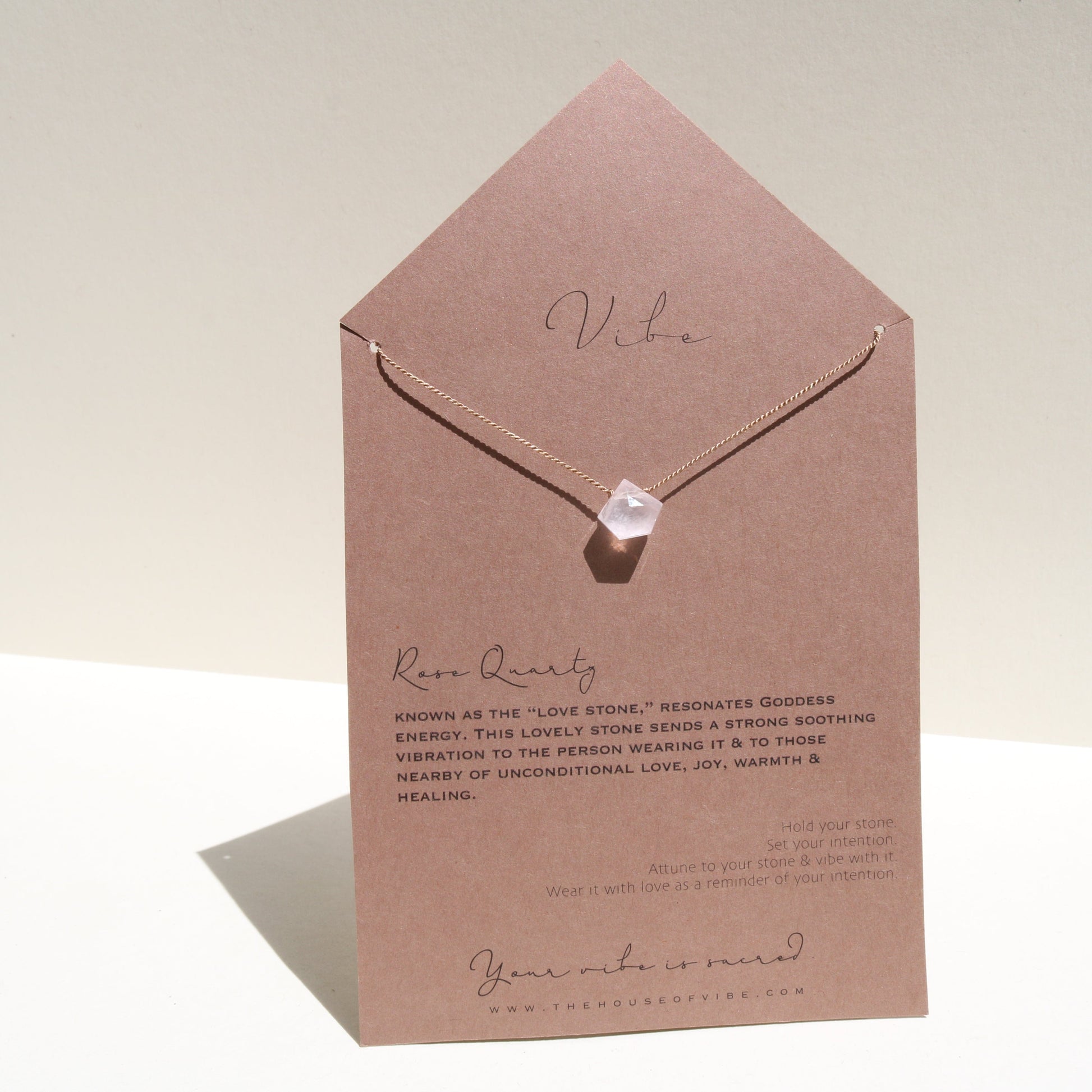 ROSE QUARTZ Vibe Necklaces