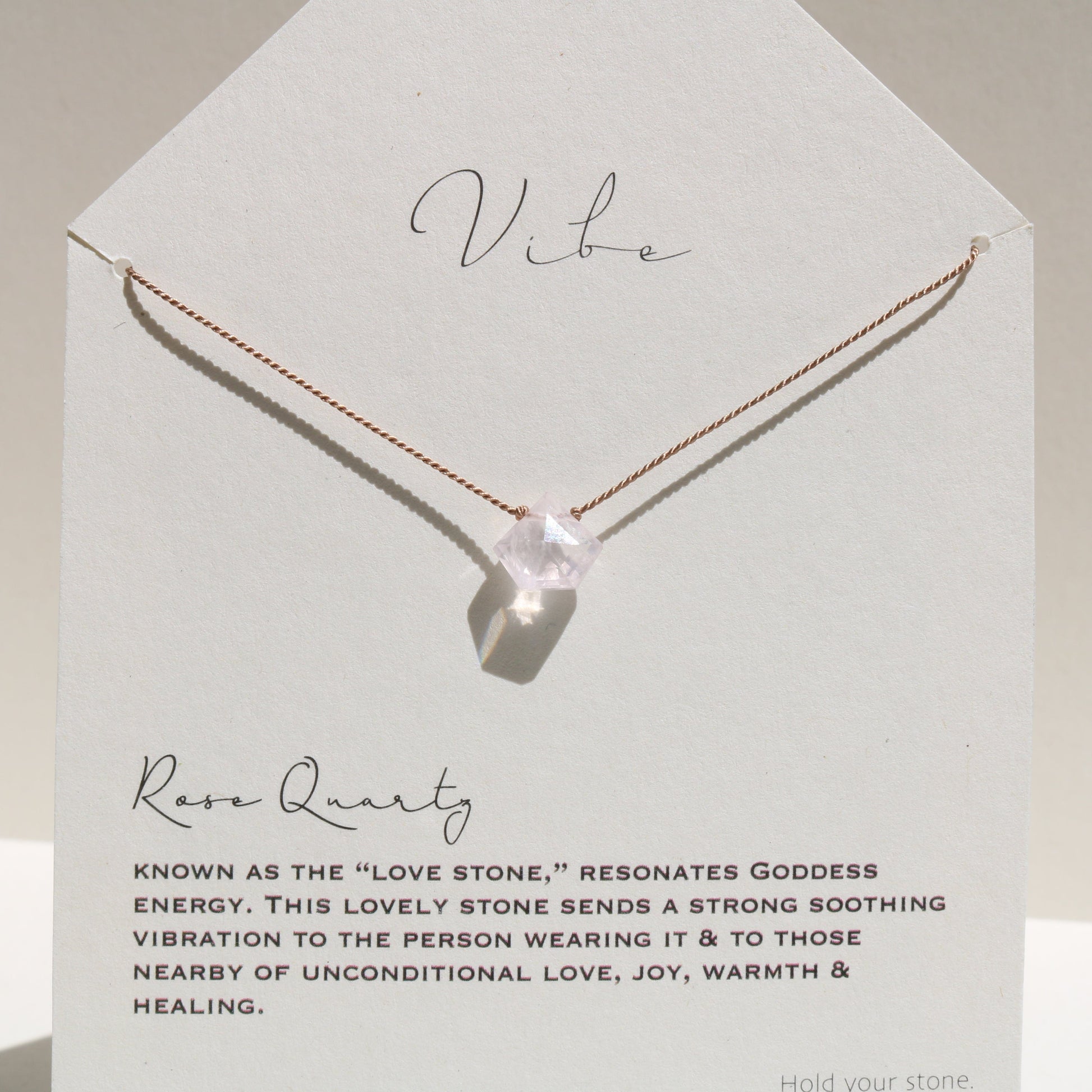 ROSE QUARTZ Vibe Necklaces