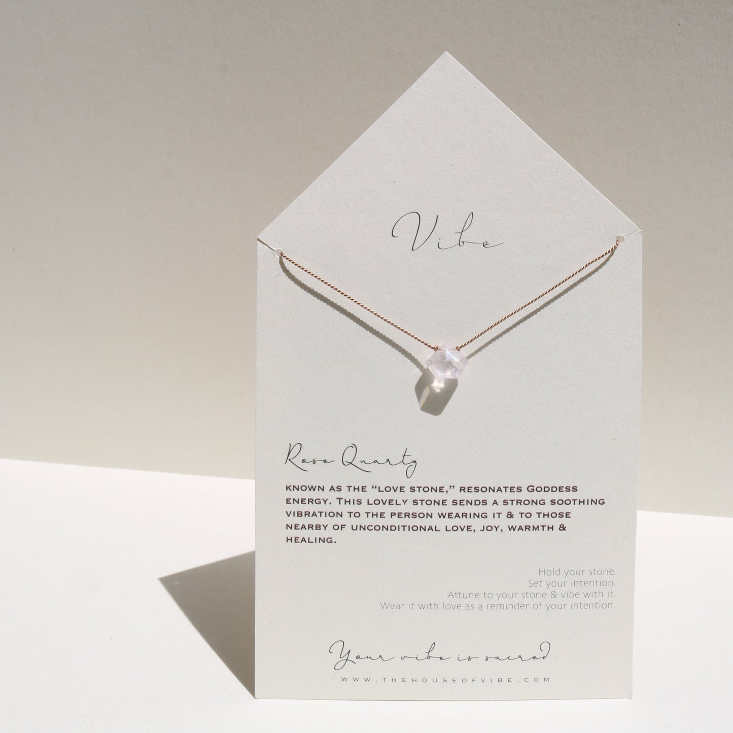 ROSE QUARTZ Vibe Necklaces