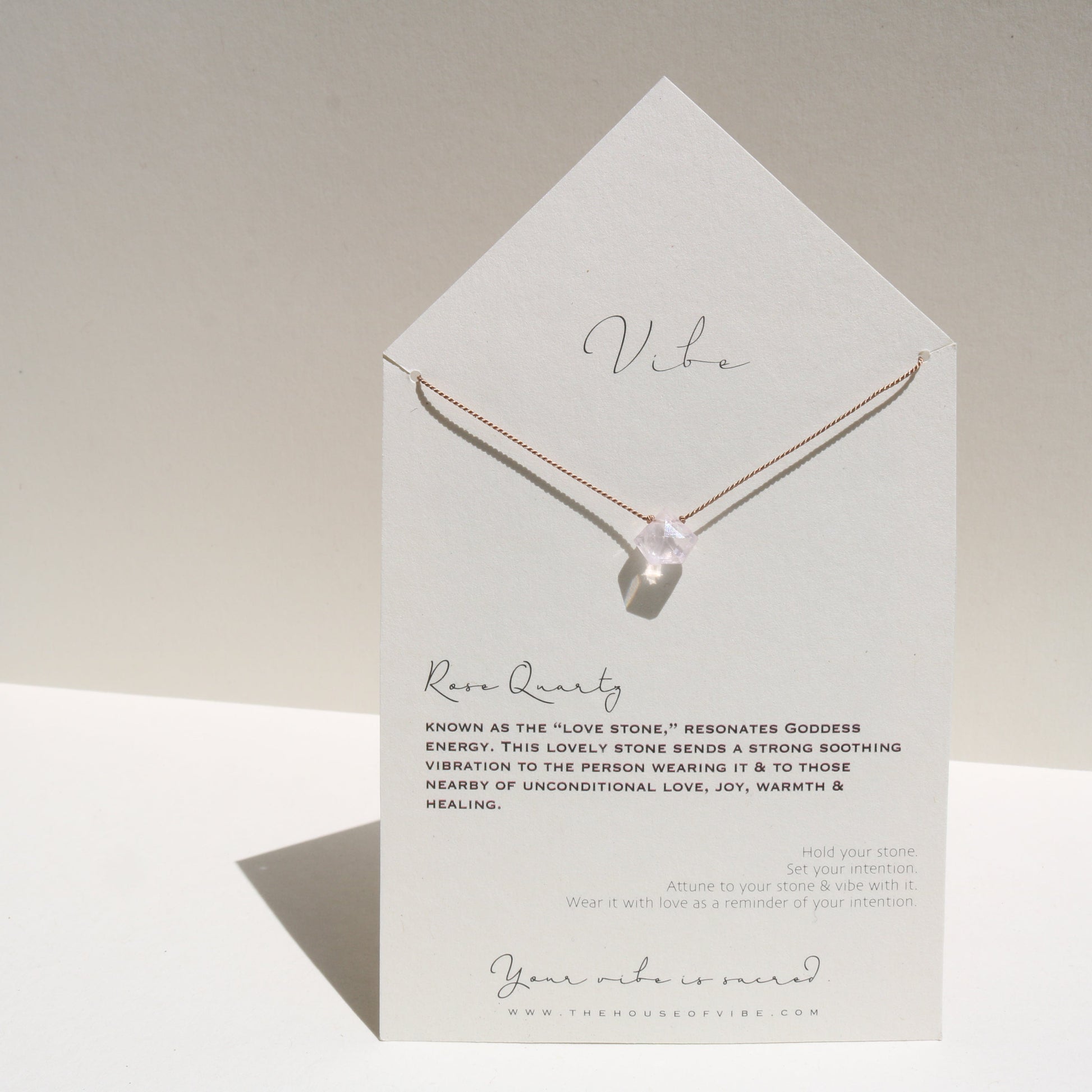ROSE QUARTZ Vibe Necklaces