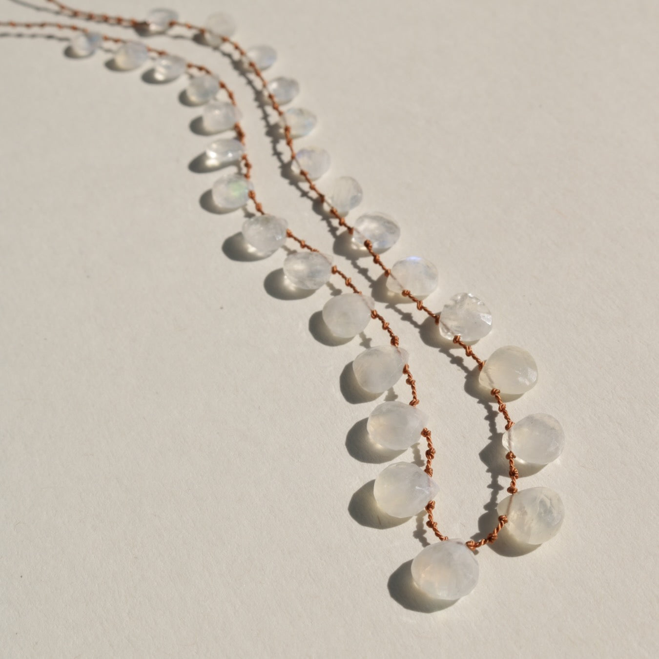 Rainbow Moonstone, Drops