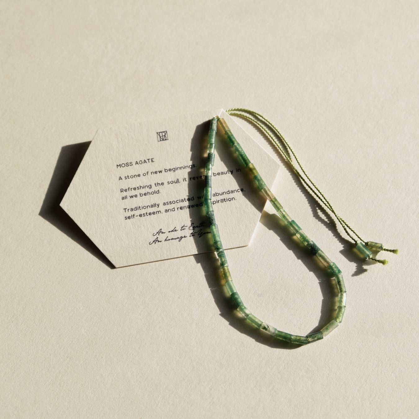 Moss Agate, Anklet