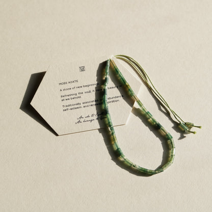 Moss Agate, Anklet