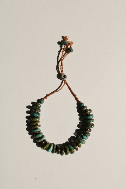 Turquoise, Organic Discs Bracelet