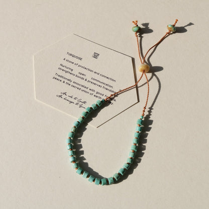 Turquoise, Smooth Heishi Bracelet