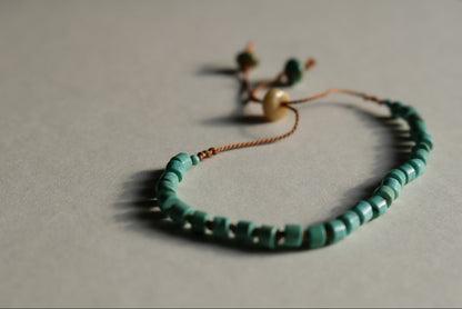 Turquoise, Smooth Heishi Bracelet
