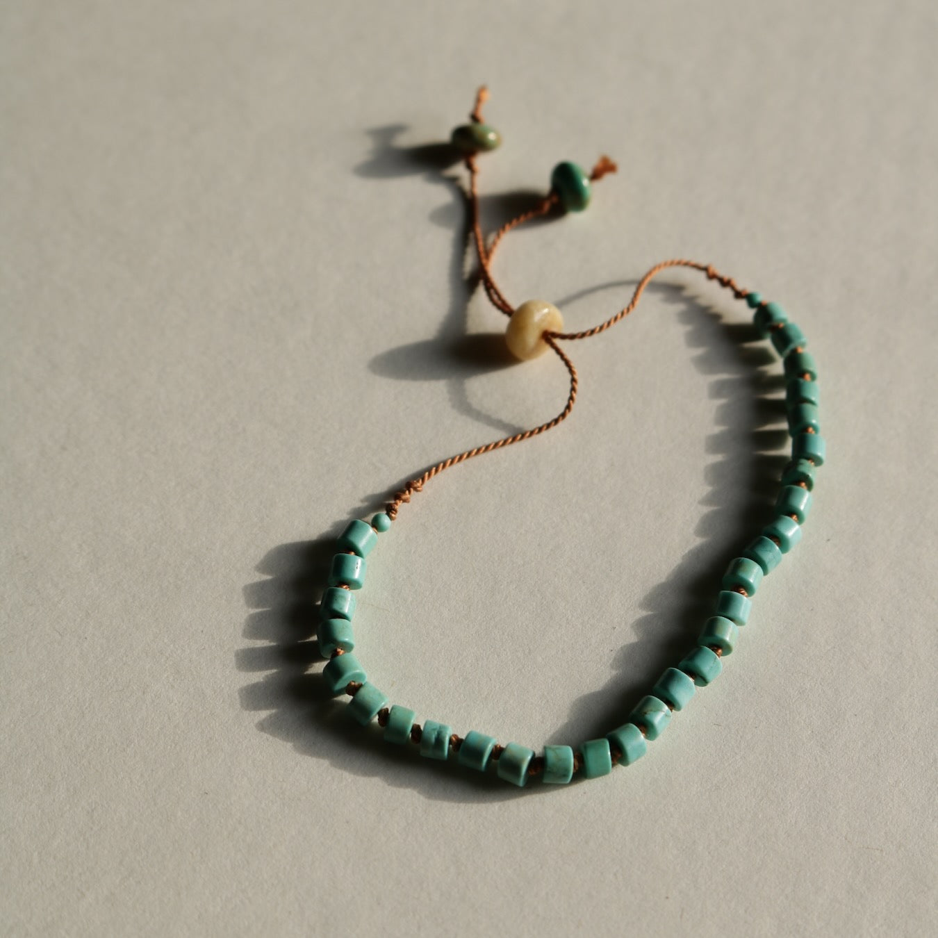 Turquoise, Smooth Heishi Bracelet
