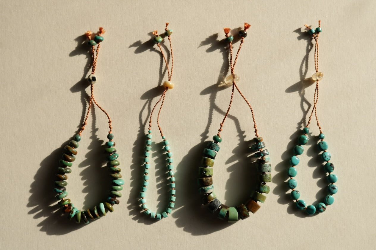 Turquoise, Smooth Heishi Bracelet