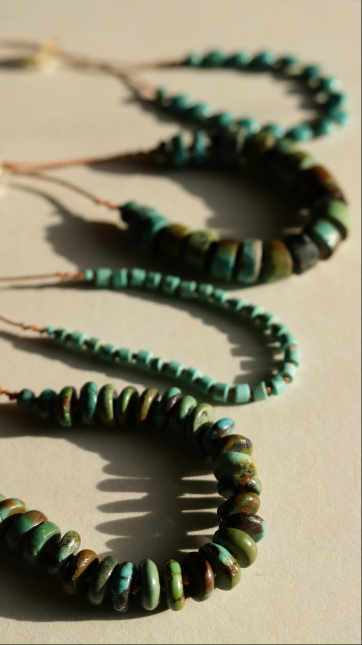 Turquoise, Organic Discs Bracelet