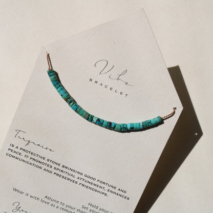 Turquoise, Heishi Row Bracelet