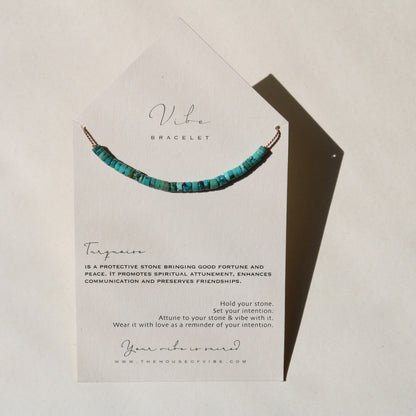 Turquoise, Heishi Row Bracelet