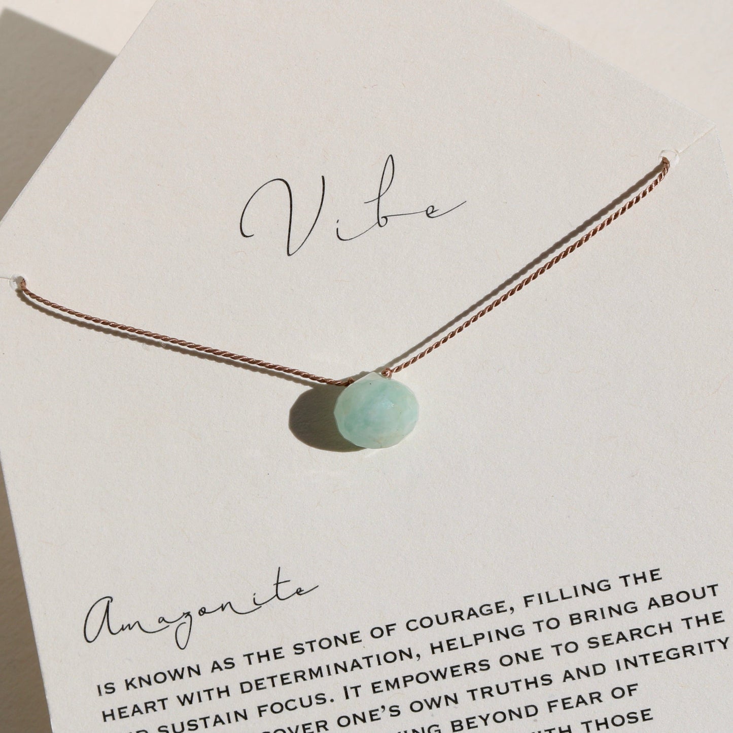 AMAZONITE KISS NECKLACE Vibe Necklaces