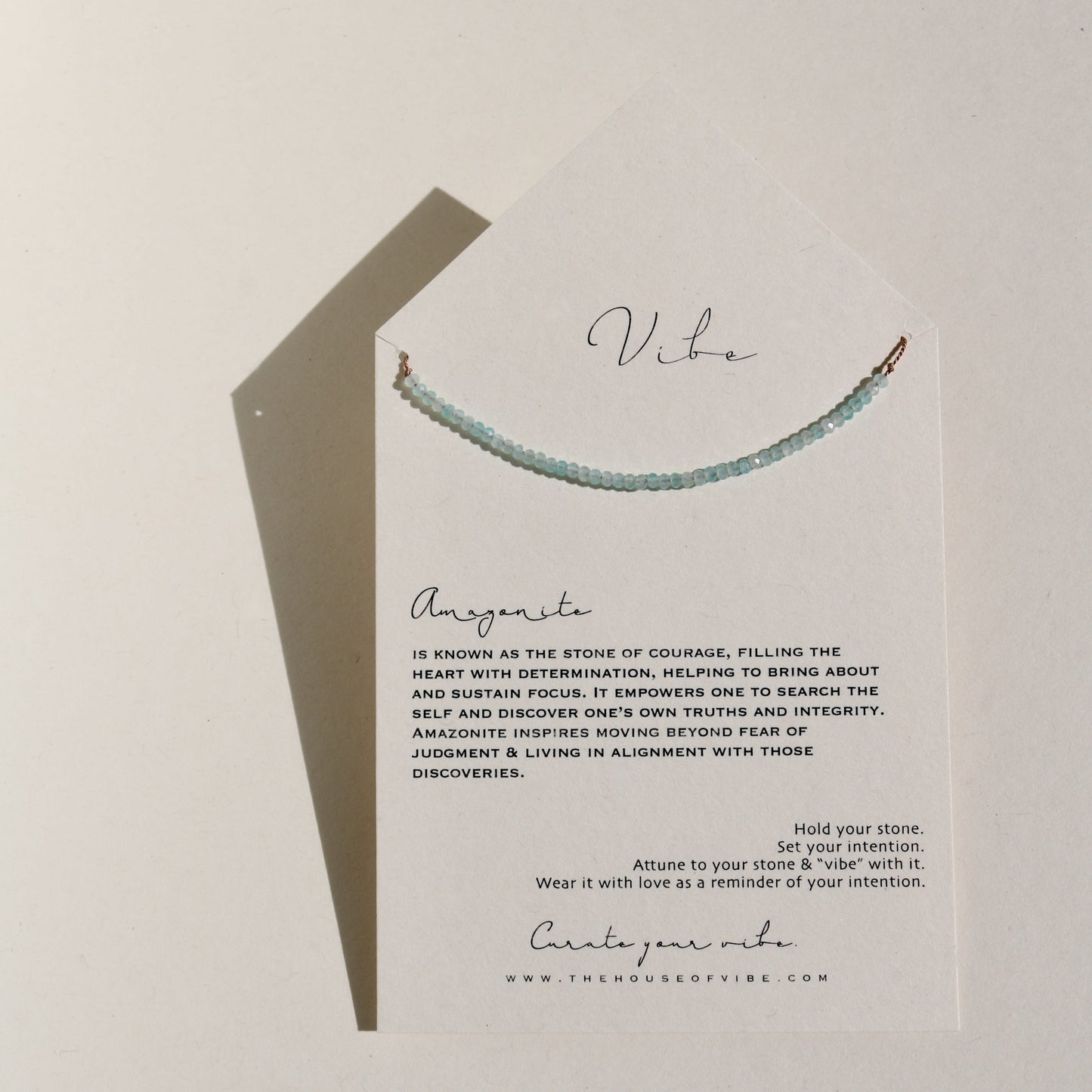 Amazonite, Row Necklace Vibe Necklace