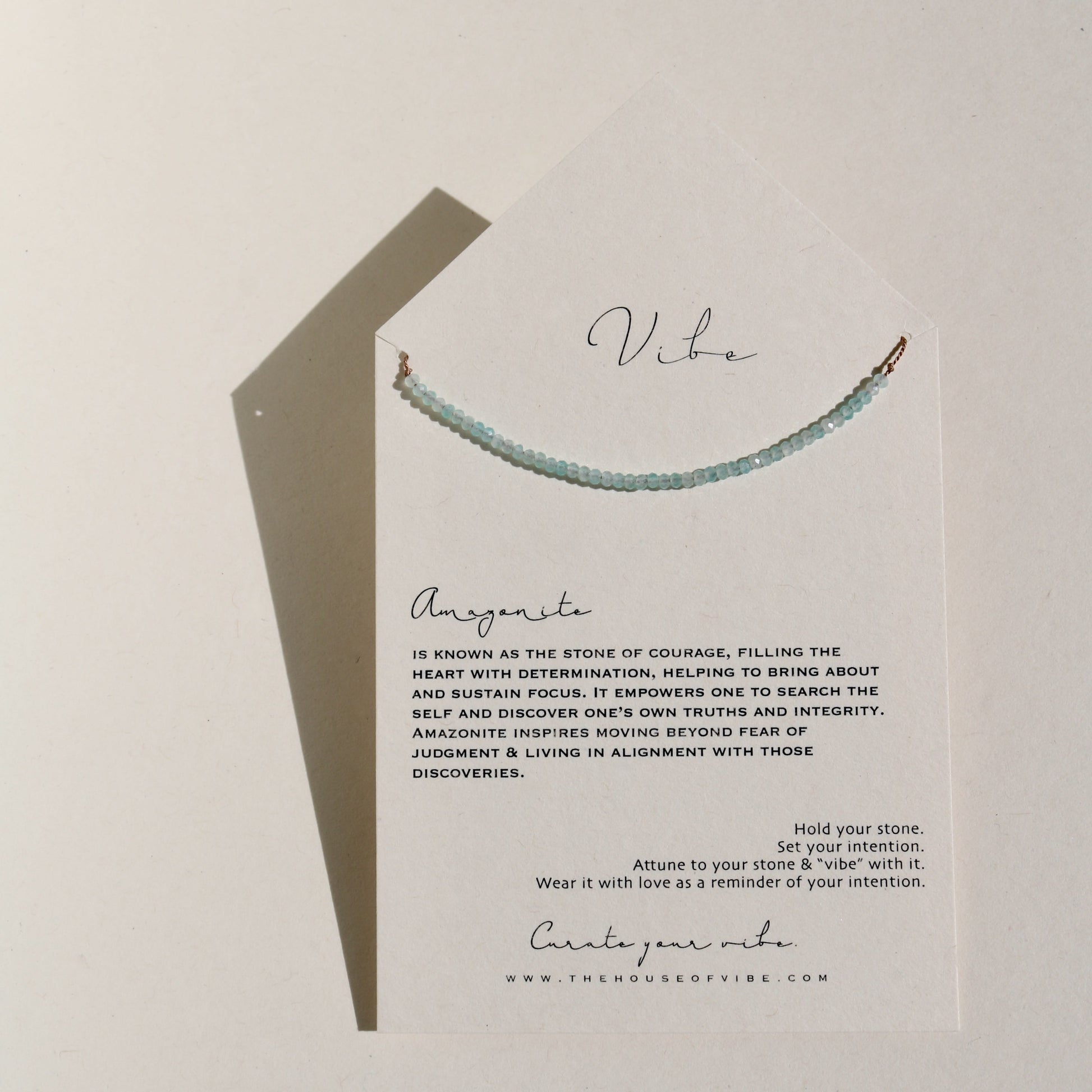 Amazonite, Row Necklace Vibe Necklace
