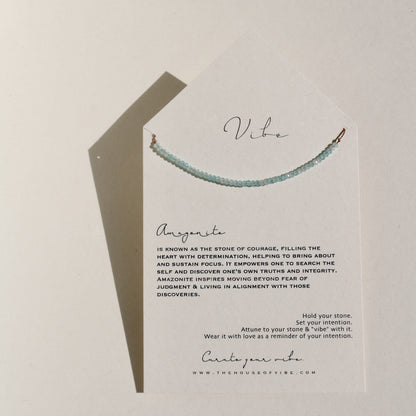 Amazonite, Row Necklace Vibe Necklace