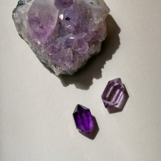 AMETHYST DOUBLE TERMINATED POINT Vibe Necklaces