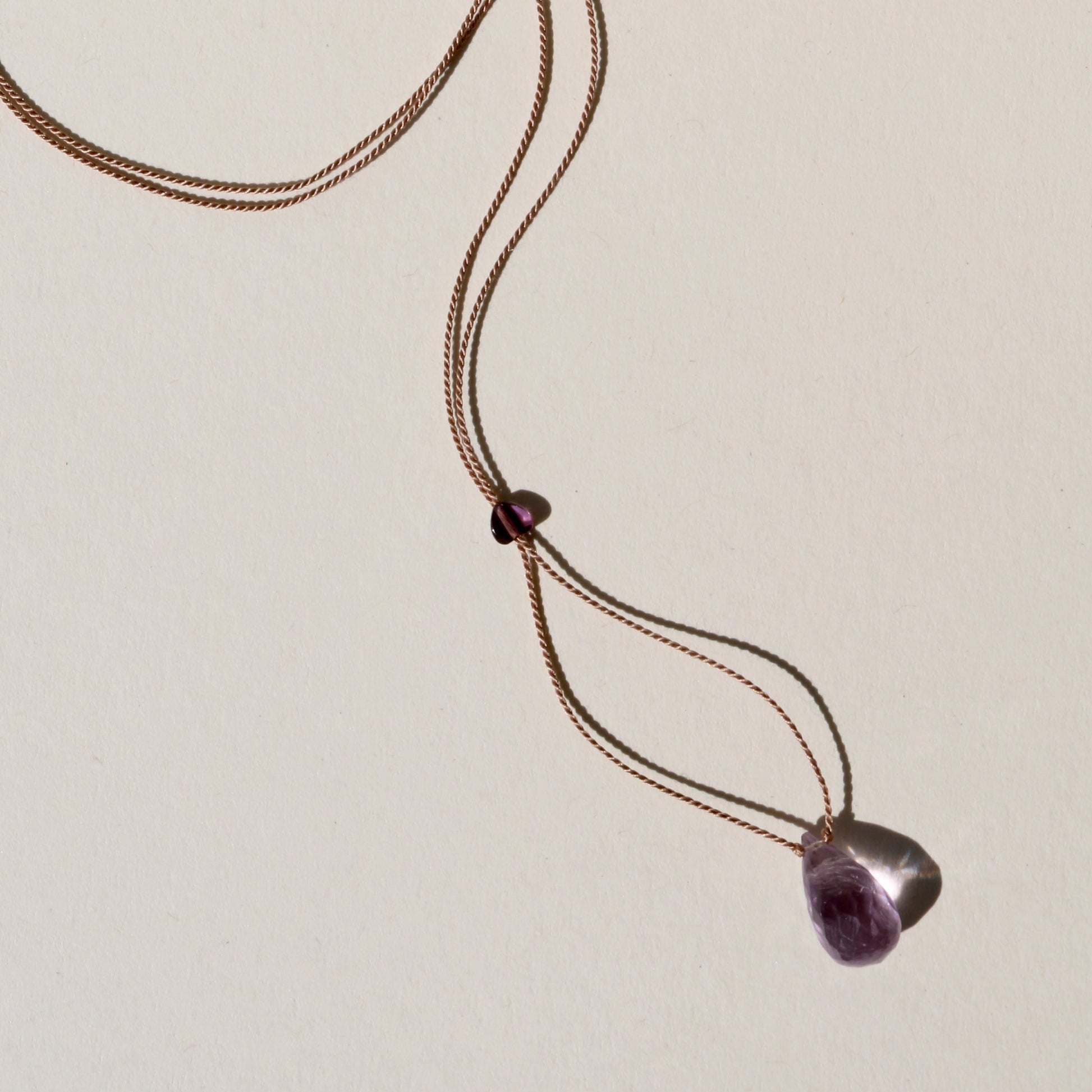 Amethyst, Drop Vibe Necklace