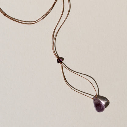 Amethyst, Drop Vibe Necklace
