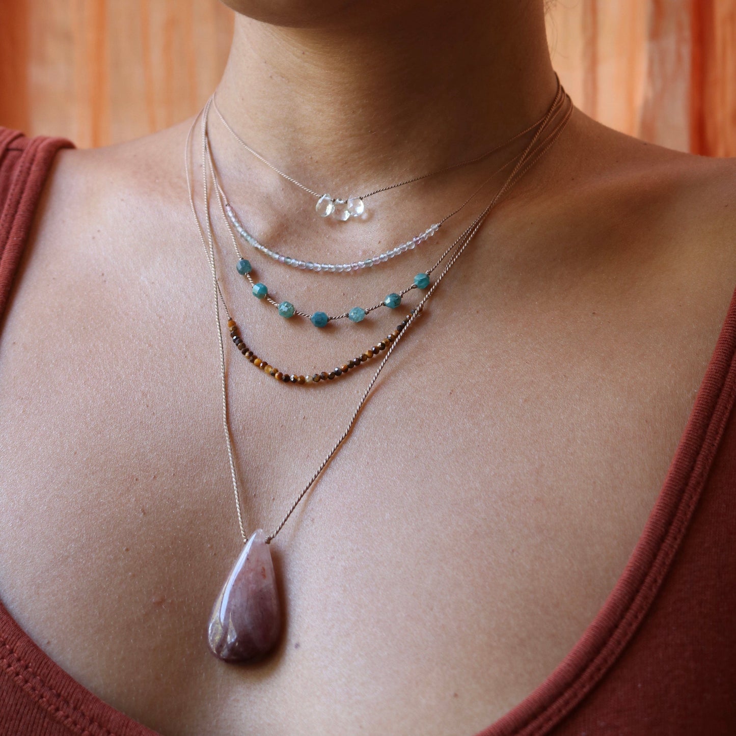 APATITE ENERGY PRISMS NECKLACE Vibe Necklaces