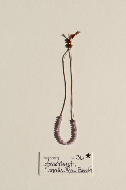 Amethyst, Smooth Row Bracelet | Archive No. 36