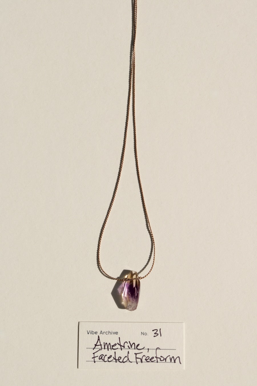 Ametrine, Faceted Freeform | Archive No. 31