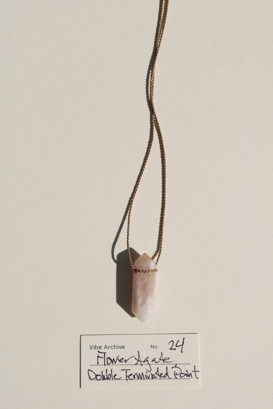Flower Agate, Double Point | Archive No. 24