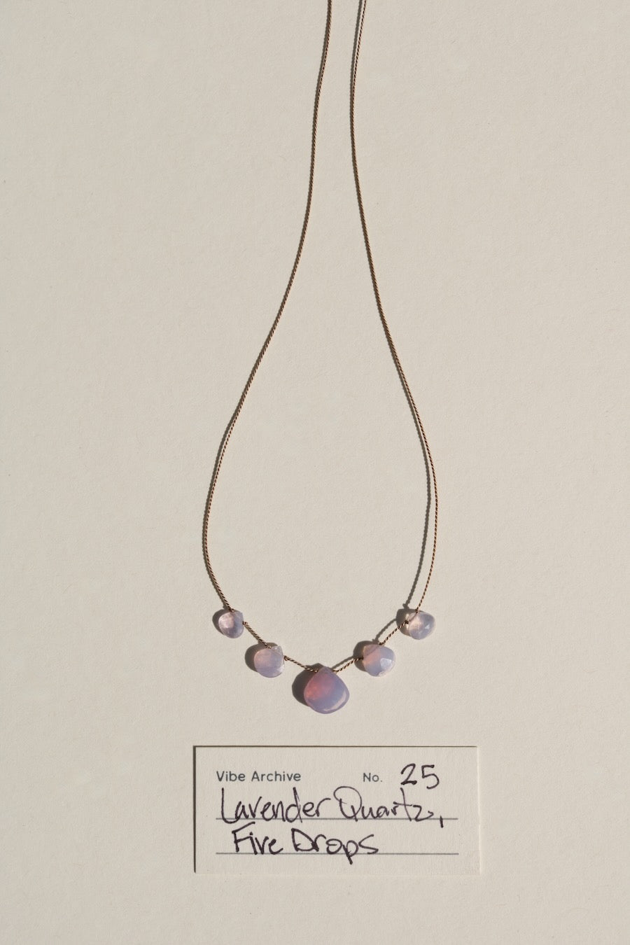 Lavender Quartz, Five Drops | Archive No. 25