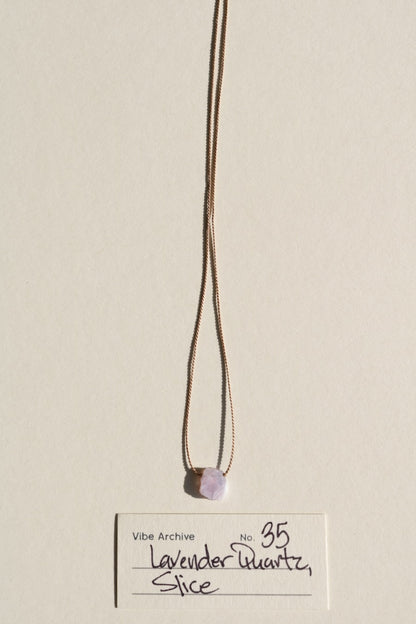 Lavender Quartz, Slice | Archive No. 35