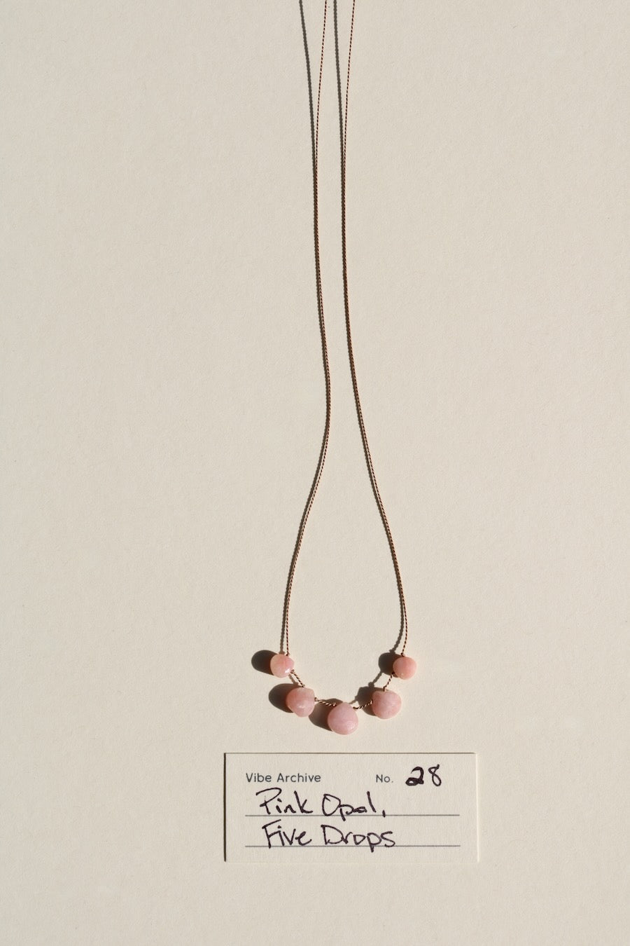 Pink Opal, Five  Drops | Archive No. 28