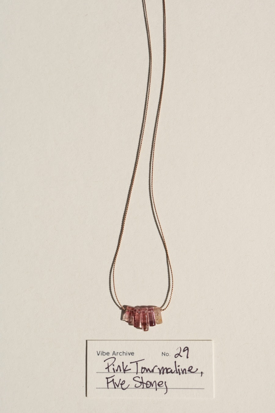 Pink Tourmaline, Five Stones | Archive No. 29