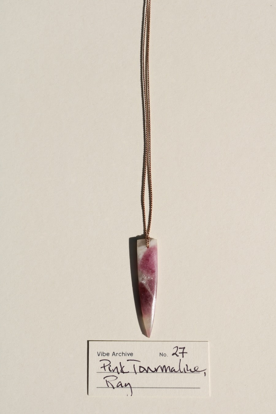 Pink Tourmaline, Ray | Archive No. 27