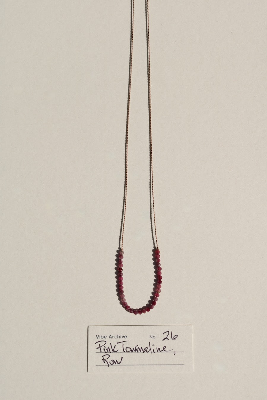 Pink Tourmaline, Row | Archive No. 26