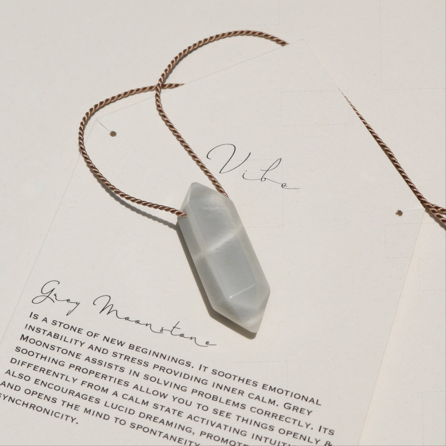 Grey Moonstone, Double Point | Archive No. 11