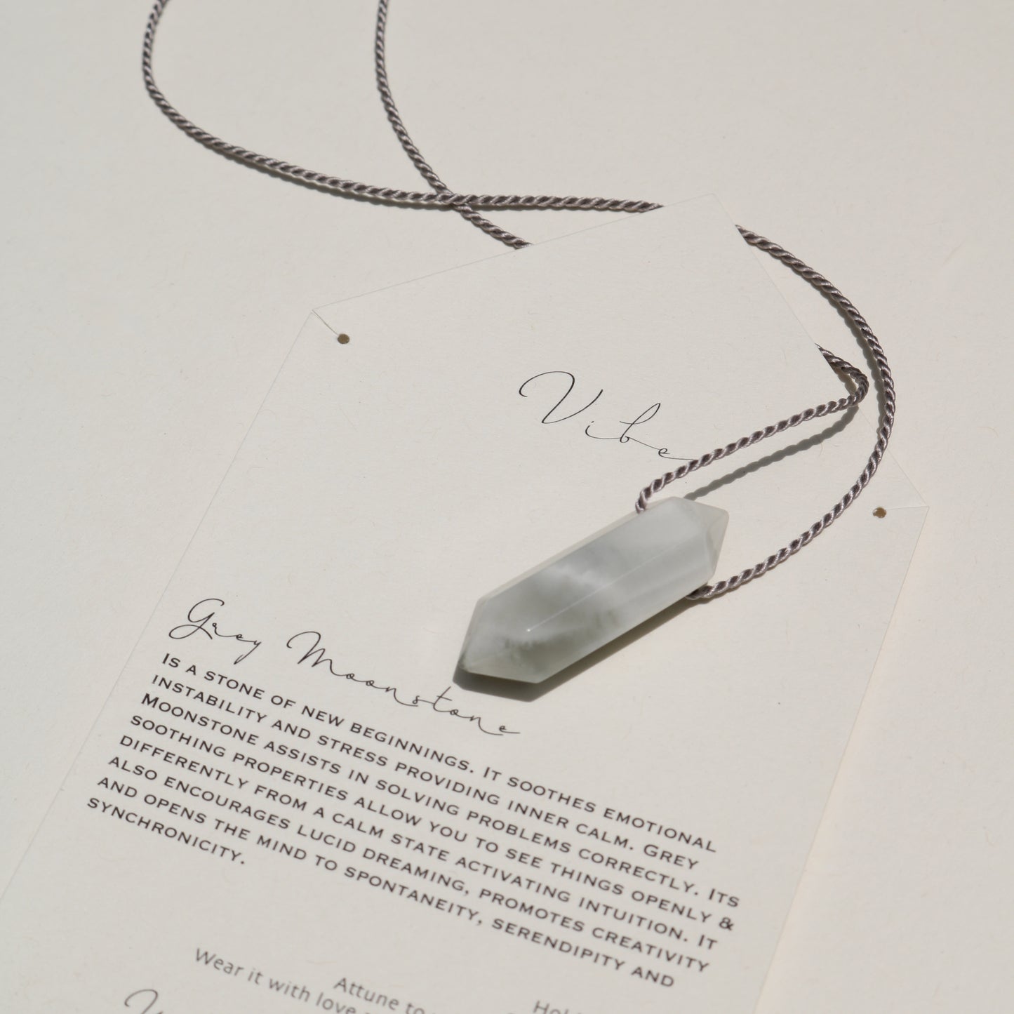 Grey Moonstone, Double Point | Archive No. 12