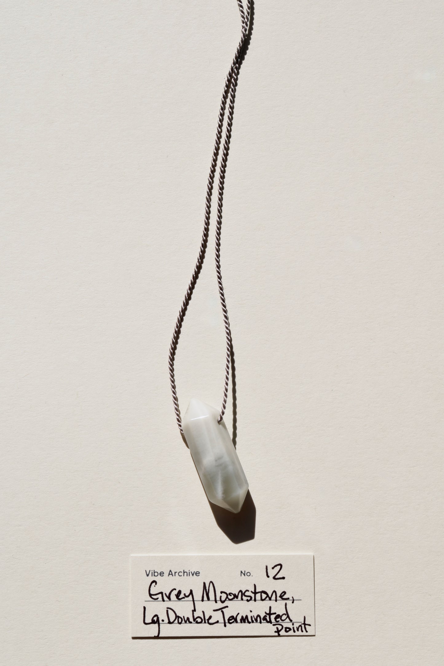Grey Moonstone, Double Point | Archive No. 12