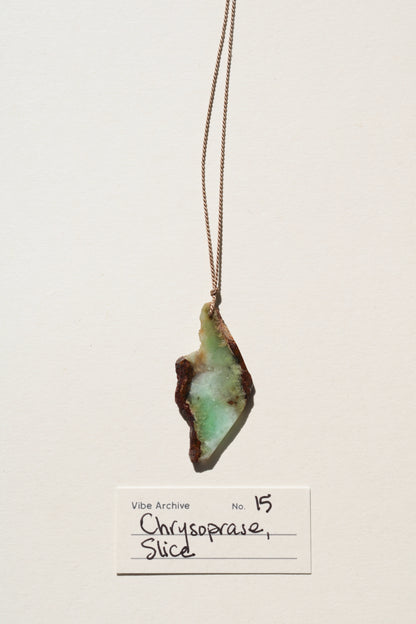 Chrysoprase, Slice | Archive No. 15
