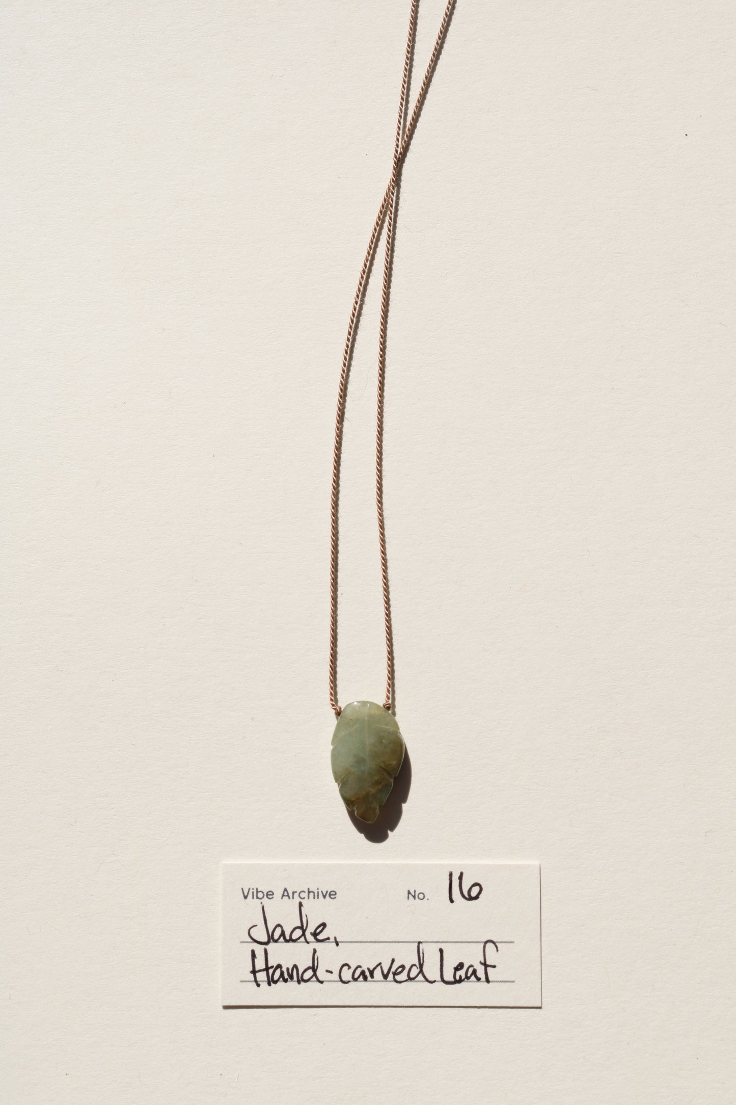 Jade, Leaf | Archive No. 16