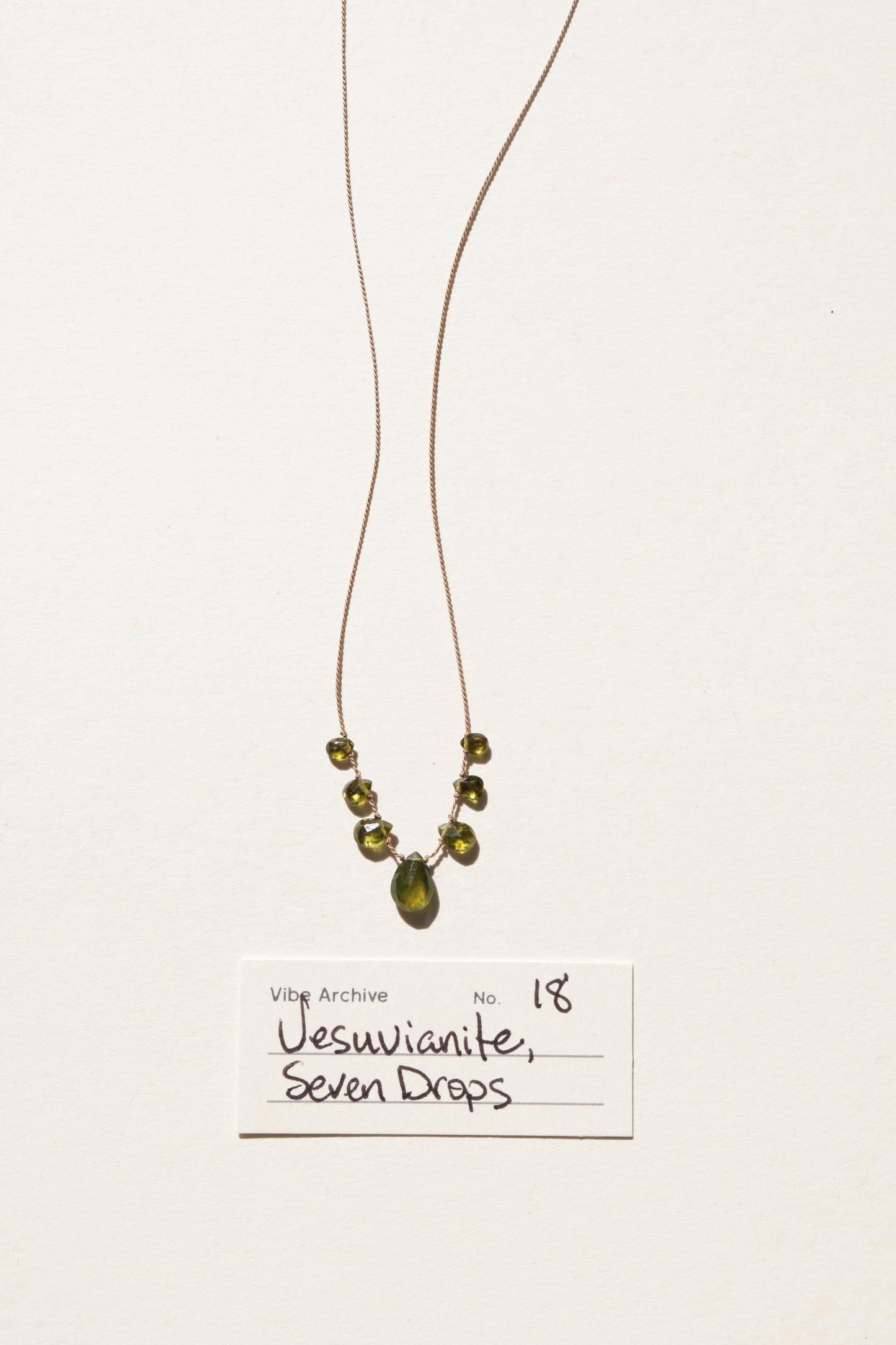 Vesuvianite, Seven Drops | Archive No. 18